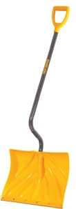 True Temper 1603072 Snow Shovel, 54 in OAL, 18 in W Blade, 13-1/2 in L Blade, Combo Blade, Polyethylene Blade