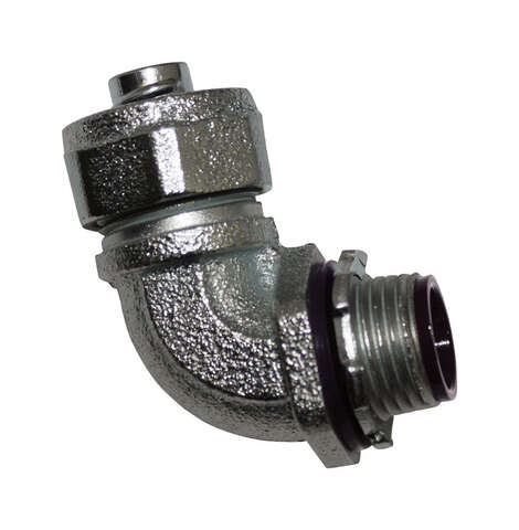 Sigma Engineered Solutions ProConnex 1 in. D Zinc-Plated Iron 90 Degree Connector For Liquid Tight 1