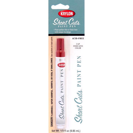 Krylon Short Cuts Red Pepper Paint Pen Interior 0.33 oz, Pack of 6