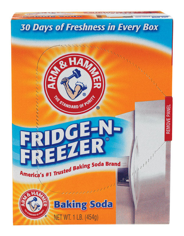 Arm & Hammer Fridge-N- Freezer No Scent Baking Soda Cleaner Powder 14 oz, Pack of 12