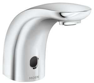 Moen M-Power CA8302 Series Electronic Lavatory Faucet, 4-1/2 in H x 2-3/8 in W Dimensions, 4-1/2 in Spout Reach, 0.5 gpm
