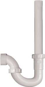 Plumb Pak PP66-6W Washing Machine Trap, 1-1/2 in, Plastic, White, SCH 40 Schedule