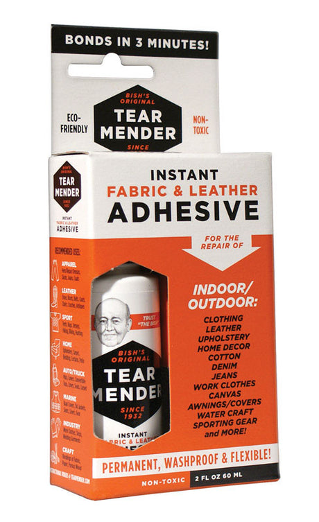 Tear Mender High Strength Liquid White Fabric & Leather Adhesive 2 oz, Pack of 4