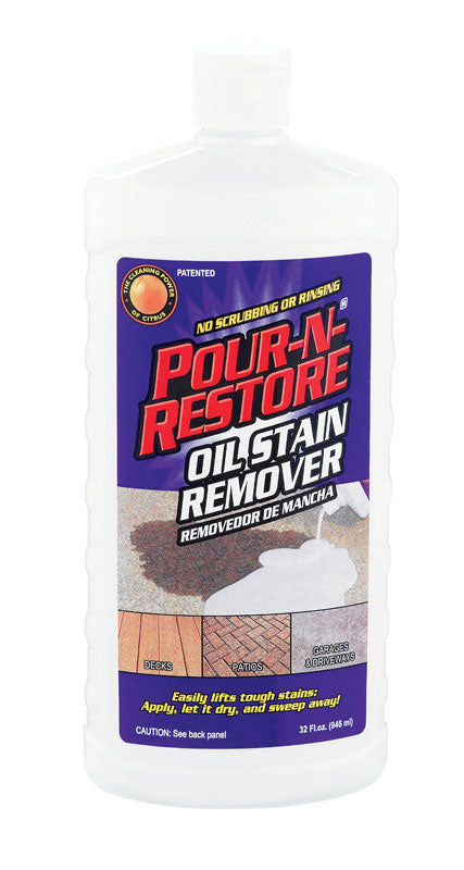 Pour-N-Restore Orange Scent Oil Stain Remover 32 oz Liquid, Pack of 6
