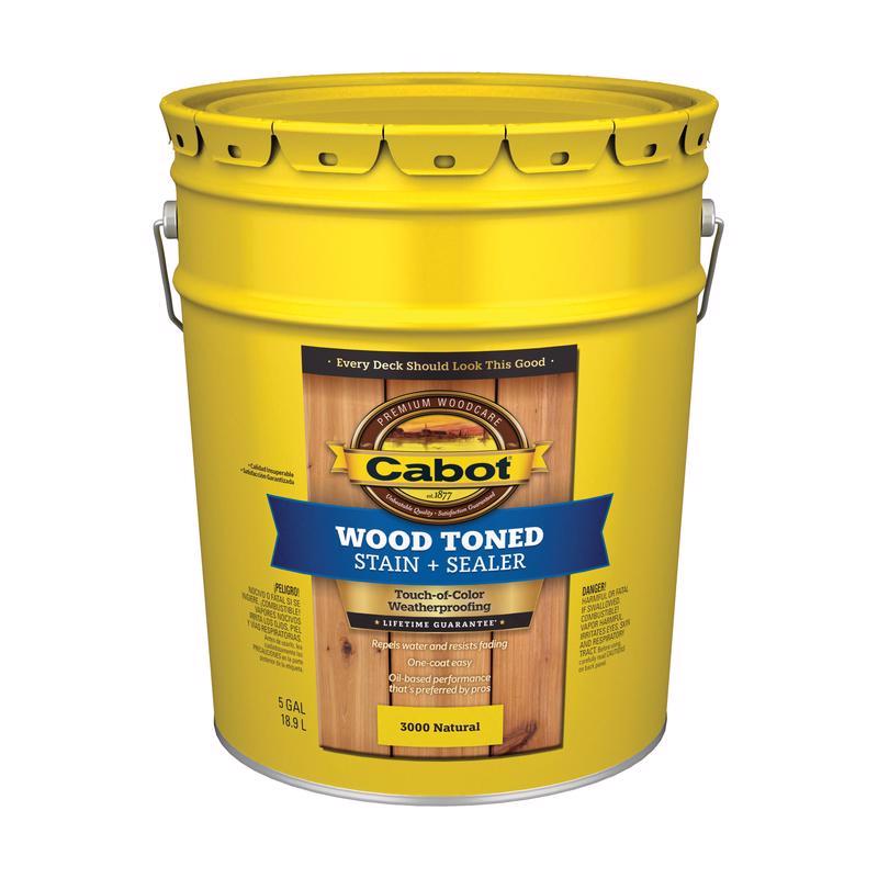 Cabot Wood Toned Transparent Natural Oil-Based Deck and Siding Stain 5 gal