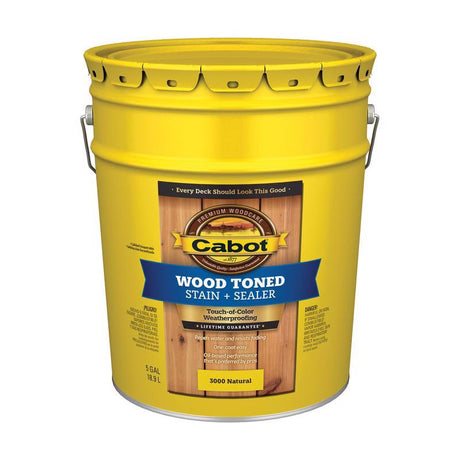 Cabot Wood Toned Transparent Natural Oil-Based Deck and Siding Stain 5 gal
