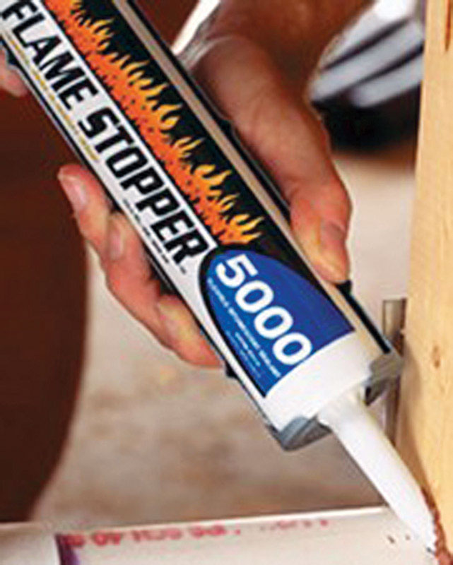 Flame Stopper Red Acrylic Latex Sealant 10 oz, Pack of 12