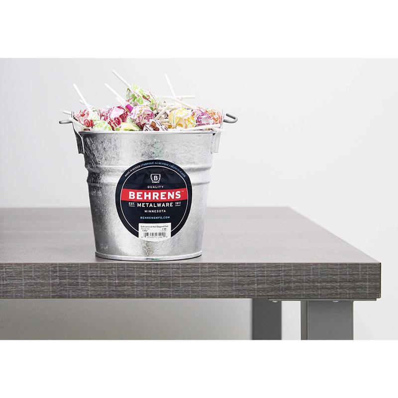Behrens Hot Dipped 2 qt Galvanized Pail Gray