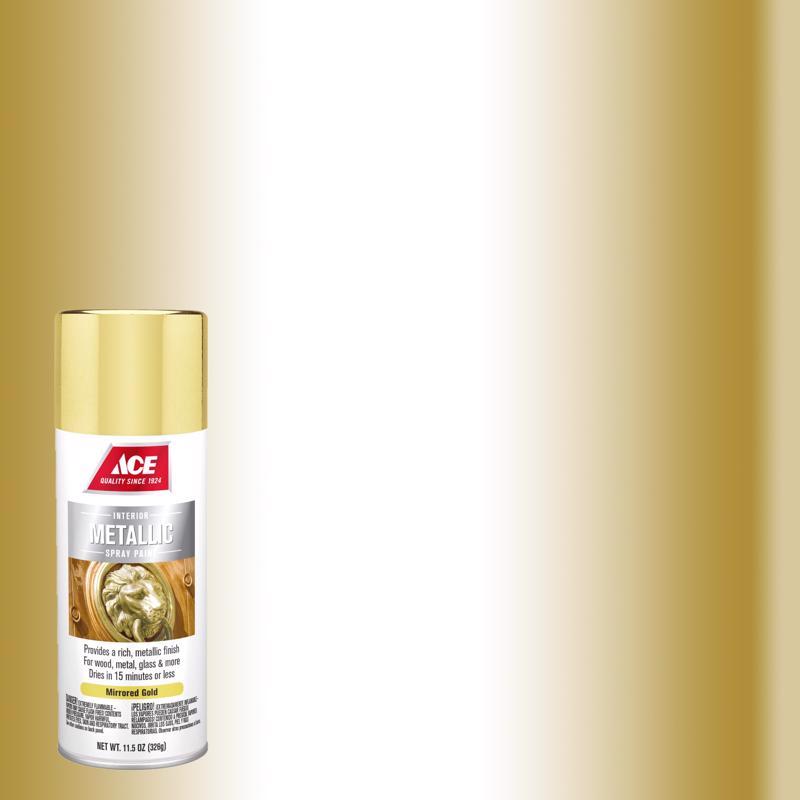 Ace Metallic Mirrored Gold Spray Paint 11.5 oz, Pack of 6