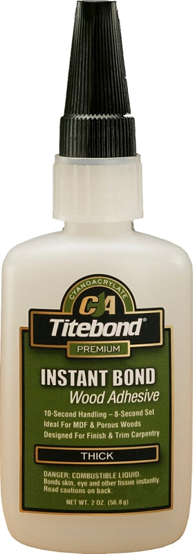 Titebond 6221 Glue, Clear, 2 oz, Bottle, Acute, Irritant Odor/Scent