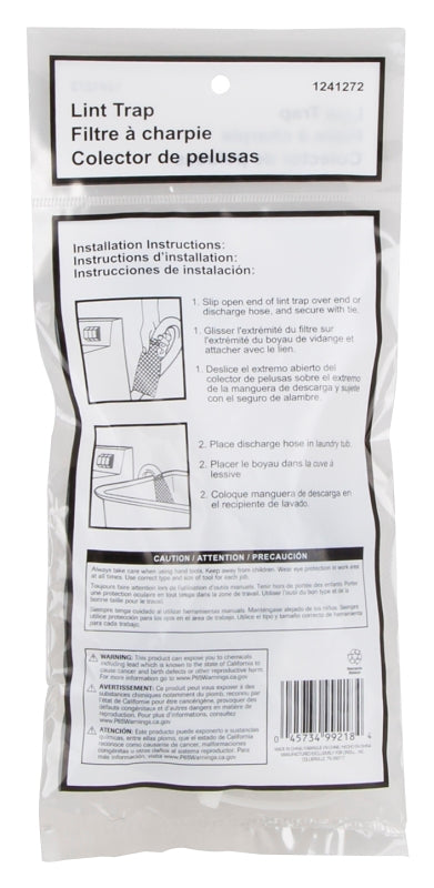 ProSource PMB-455-3L Lint Trap, Silver