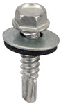Acorn International SW-MM1212G250 Screw, #12 Thread, Hex Drive, Self-Drilling, Self-Tapping Point, Galvanized Steel