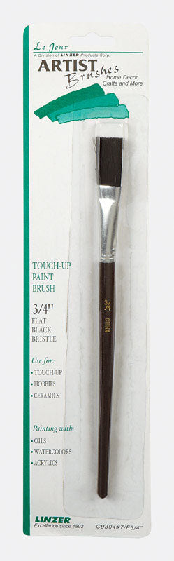 Linzer 3/4 in. Flat Touch-Up Paint Brush, Pack of 12