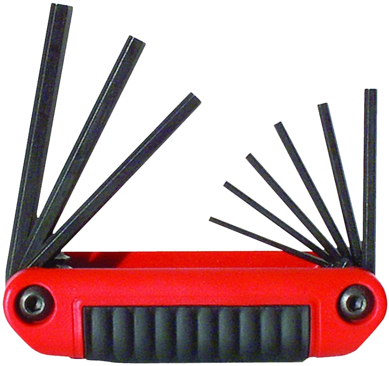 Eklind 25911 Hex Key Set, Includes: 5/64 to 1/4 in Keys, 9-Piece, Steel