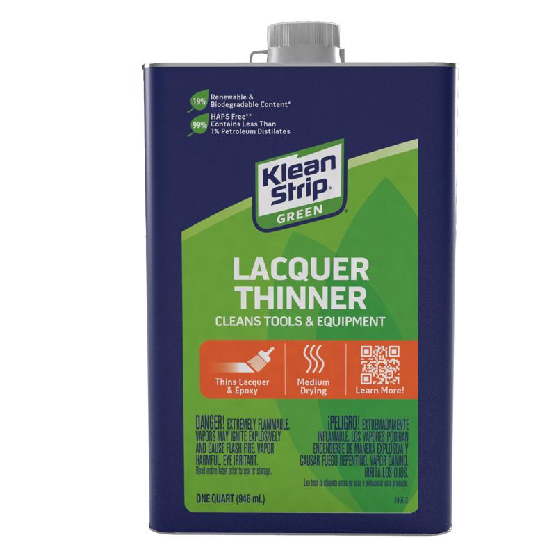 Klean Strip Green Lacquer Thinner 1 qt, Pack of 6