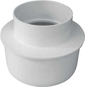 Canplas 414226BC Reducing Pipe Bushing, 6 x 4 in, Spigot x Hub, PVC