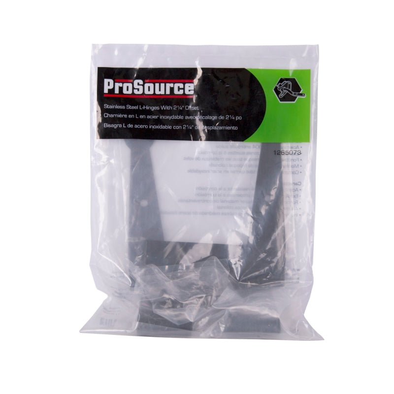 ProSource SH-S06-PS L-Hinge, 7-3/4 x 4-7/8 x 2-3/4 in, Black, Screw Mounting