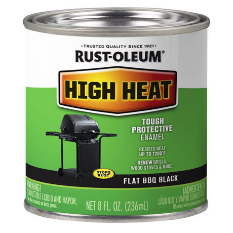 Rust-Oleum Specialty Flat BBQ Black Oil-Based High Heat Enamel 0.5 pt