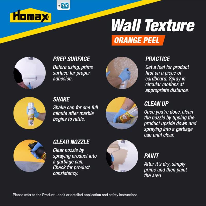 Homax White Water-Based Wall and Ceiling Texture Paint 16 oz, Pack of 6