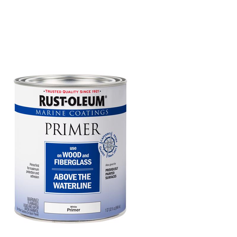 Rust-Oleum Marine Coatings  Wood & Fiberglass White Primer 1 qt