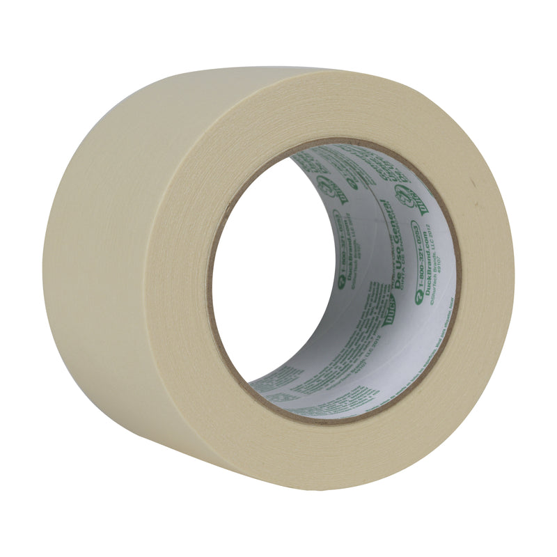 Duck 2.83 in. W X 60 yd L Tan Regular Strength Masking Tape 1 pk, Pack of 8