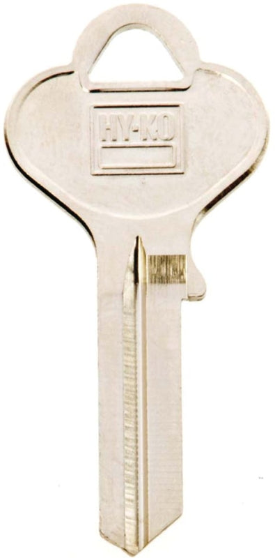 Hy-Ko 11010EA27 Key Blank, Brass, Nickel, For: Eagle Cabinet, House Locks and Padlocks, Pack of 10