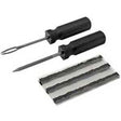 Genuine Victor 22-5-10104-VFA Tire Repair Kit, Includes (3) 4 in Black Tire Repair Plugs, Rasp Tools, Pack of 6