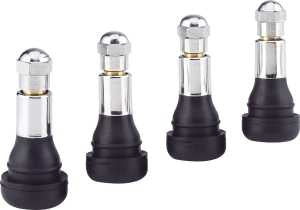 Genuine Victor M4134 Tire Valve, Rubber, Chrome