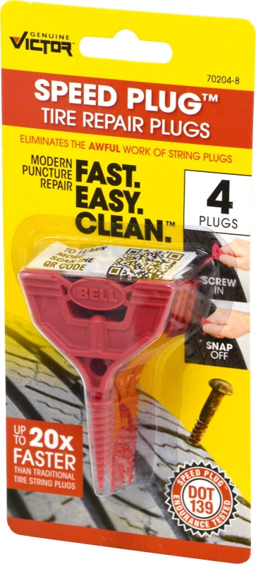 Genuine Victor 60204-8 Repair Kit, Includes: (2) Small and (2) Large Plug and Go Tire Plugs