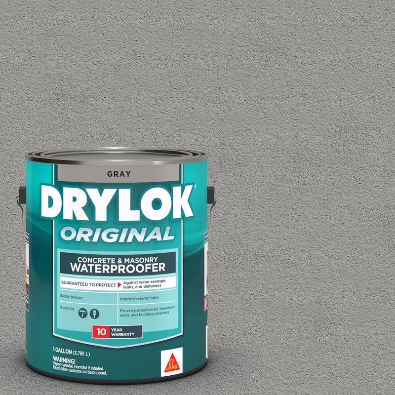 Drylok Flat Gray Latex Masonry Waterproof Sealer 1 gal, Pack of 2