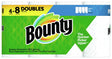 Bounty 66575 Paper Towel, 2-Ply, White, 4 PK, Pack of 6