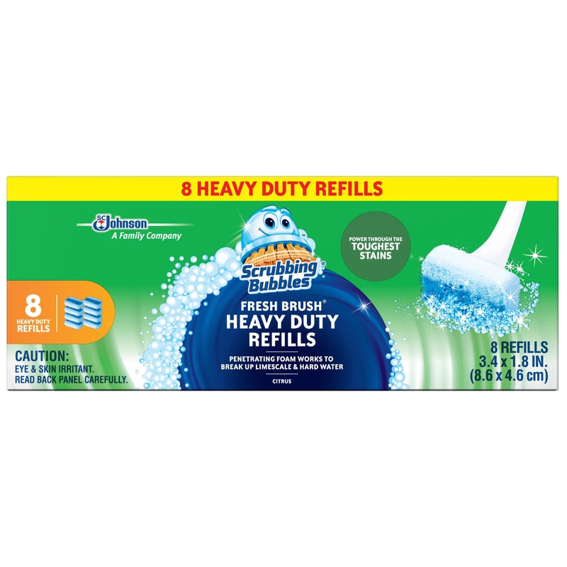 Scrubbing Bubbles Fresh Brush 1.8 in. W Scrub Brush Refill, Pack of 8