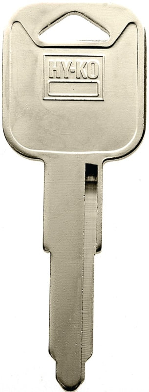 Hy-Ko 11010B58 Key Blank, Brass, Nickel, B58 Key Number, Pack of 10