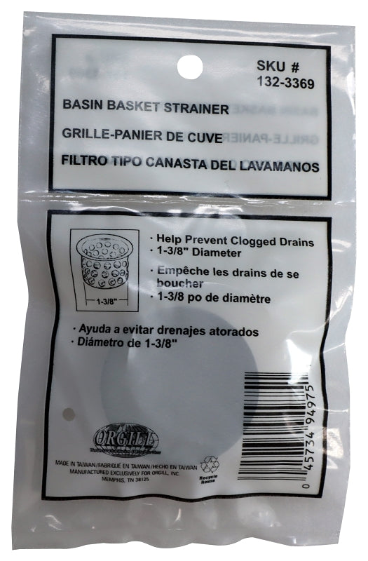 ProSource PMB-144 Basin Basket Strainer, Stainless Steel