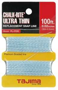 Tajima Chalk-Rite Series PL-ITOS Line, 100 ft L Line, 0.5 mm Line