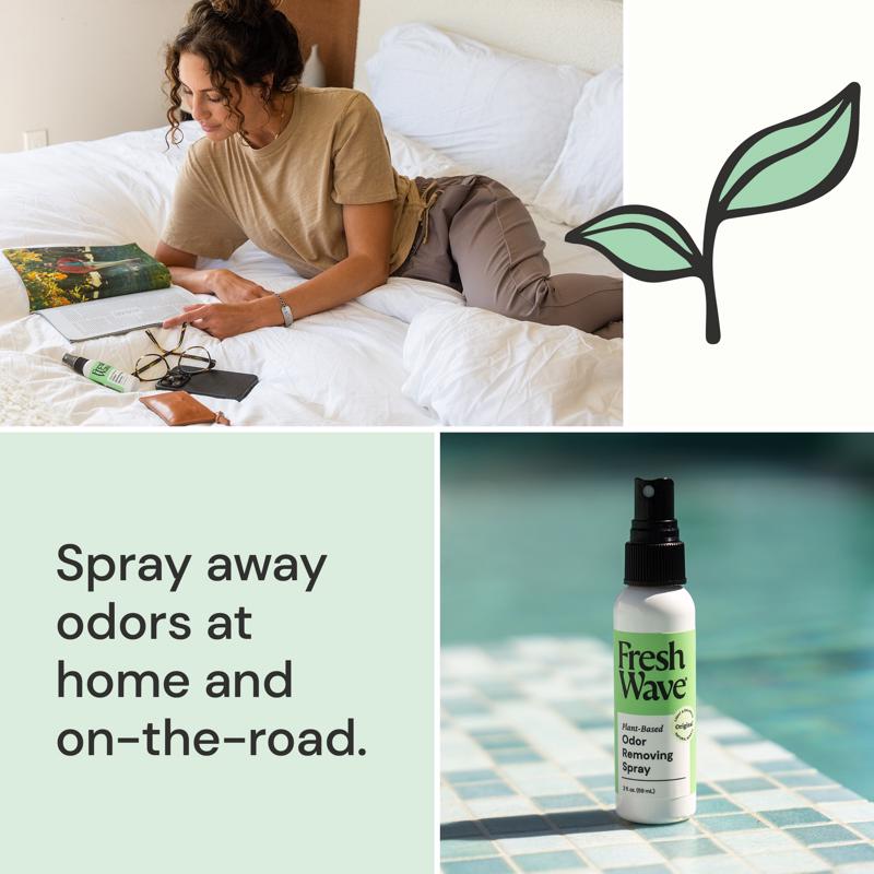 Fresh Wave Natural Scent Odor Removing Spray 2 oz Liquid, Pack of 6