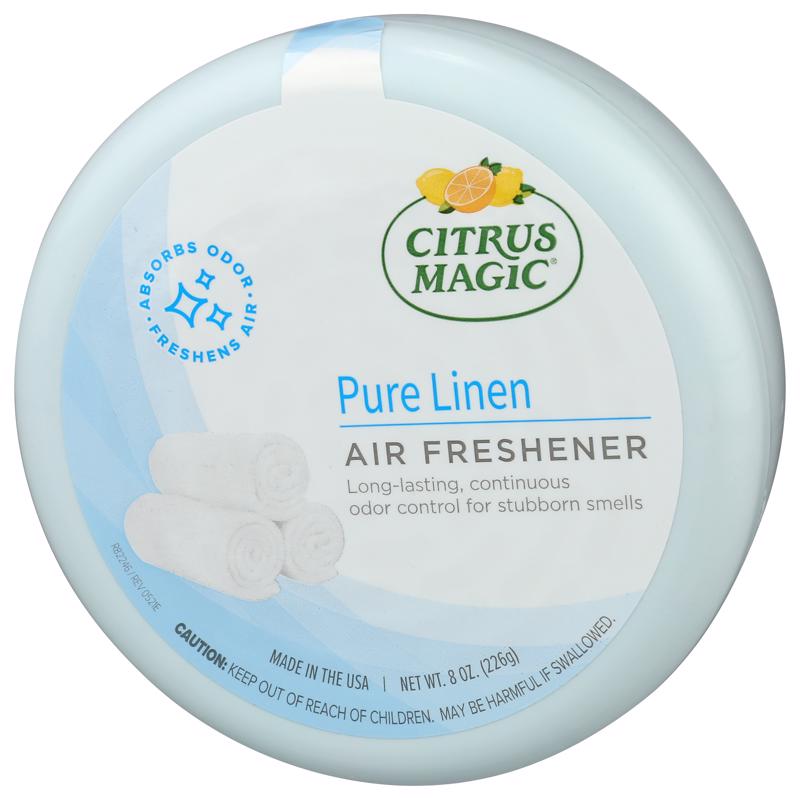 Citrus Magic Pure Linen Scent Air Freshener 8 oz Solid, Pack of 6