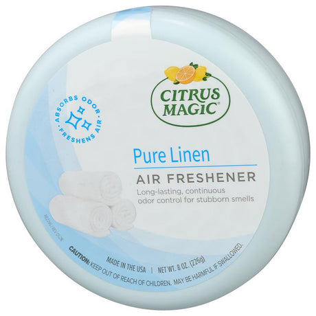 Citrus Magic Pure Linen Scent Air Freshener 8 oz Solid, Pack of 6