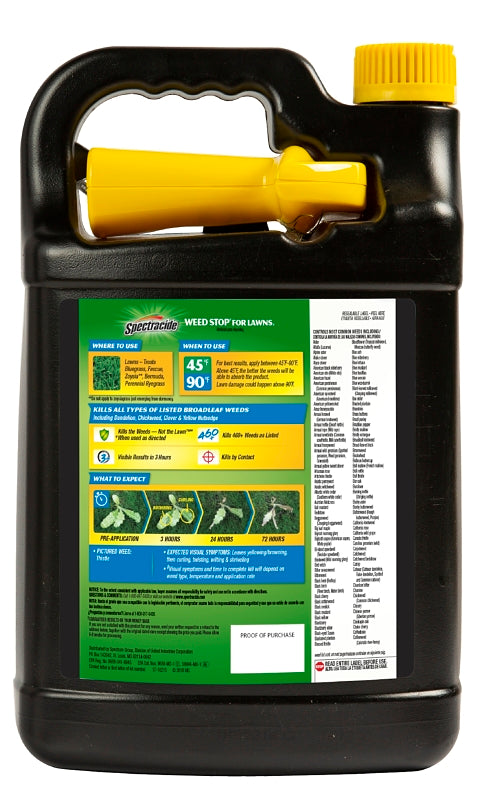 Spectracide HG-96543 Weed Stop, Liquid, Spray Application, 1 gal