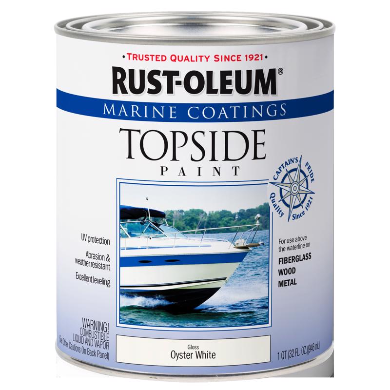 Rust-Oleum Marine Coatings Outdoor Oyster White Marine Topside Paint 1 qt, Pack of 2