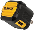 DEWALT 131 0849 DW2 USB Charger, Black/Yellow, For: Android and iOS Devices, 2.4 A Charge, 120 min Charge