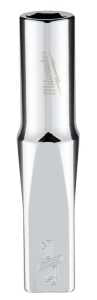Milwaukee 45-34-9014 Socket, 1/4 in Socket, Deep Socket, 2.559 in OAL, 1/4 in Drive, 6 -Point, Chrome Vanadium Steel