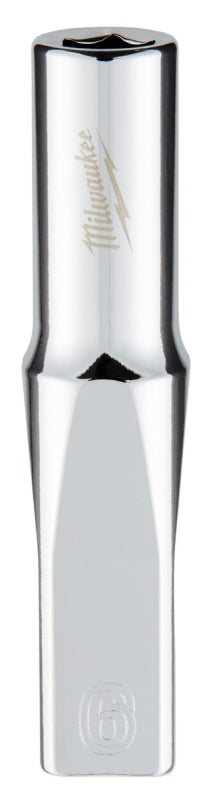 Milwaukee 45-34-9044 Socket, 6 mm Socket, Deep Socket, 2.559 in OAL, 1/4 in Drive, 6 -Point, Chrome Vanadium Steel