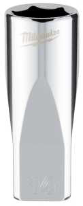 Milwaukee 45-34-9052 Socket, 14 mm Socket, Deep Socket, 2.559 in OAL, 1/4 in Drive, 6 -Point, Chrome Vanadium Steel