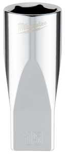 Milwaukee 45-34-9053 Socket, 15 mm Socket, Deep Socket, 2.559 in OAL, 1/4 in Drive, 6 -Point, Chrome Vanadium Steel