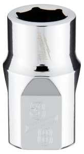 Milwaukee 45-34-9062 Socket, 3/8 in Socket, Standard Socket, 3.543 in OAL, 3/8 in Drive, 6 -Point, Chrome Vanadium Steel