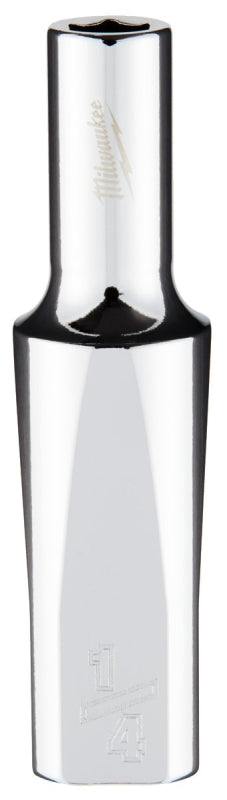 Milwaukee 45-34-9073 Socket, 1/4 in Socket, Deep Socket, 3.543 in OAL, 3/8 in Drive, 6 -Point, Chrome Vanadium Steel