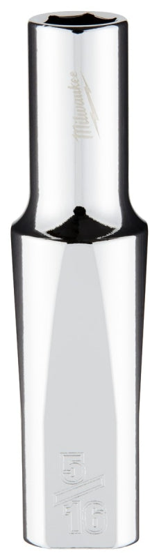 Milwaukee 45-34-3125 Socket, 5/16 in Socket, Deep Socket, 3.543 in OAL, 3/8 in Drive, 6 -Point, Chrome Vanadium Steel