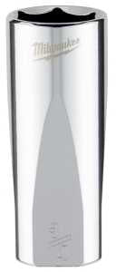 Milwaukee 45-34-7500 Socket, 3/4 in Socket, Deep Socket, 3.543 in OAL, 3/8 in Drive, 6 -Point, Chrome Vanadium Steel