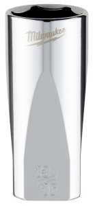 Milwaukee 45-34-9074 Socket, 13/16 in Socket, Deep Socket, 3.543 in OAL, 3/8 in Drive, 6 -Point, Chrome Vanadium Steel